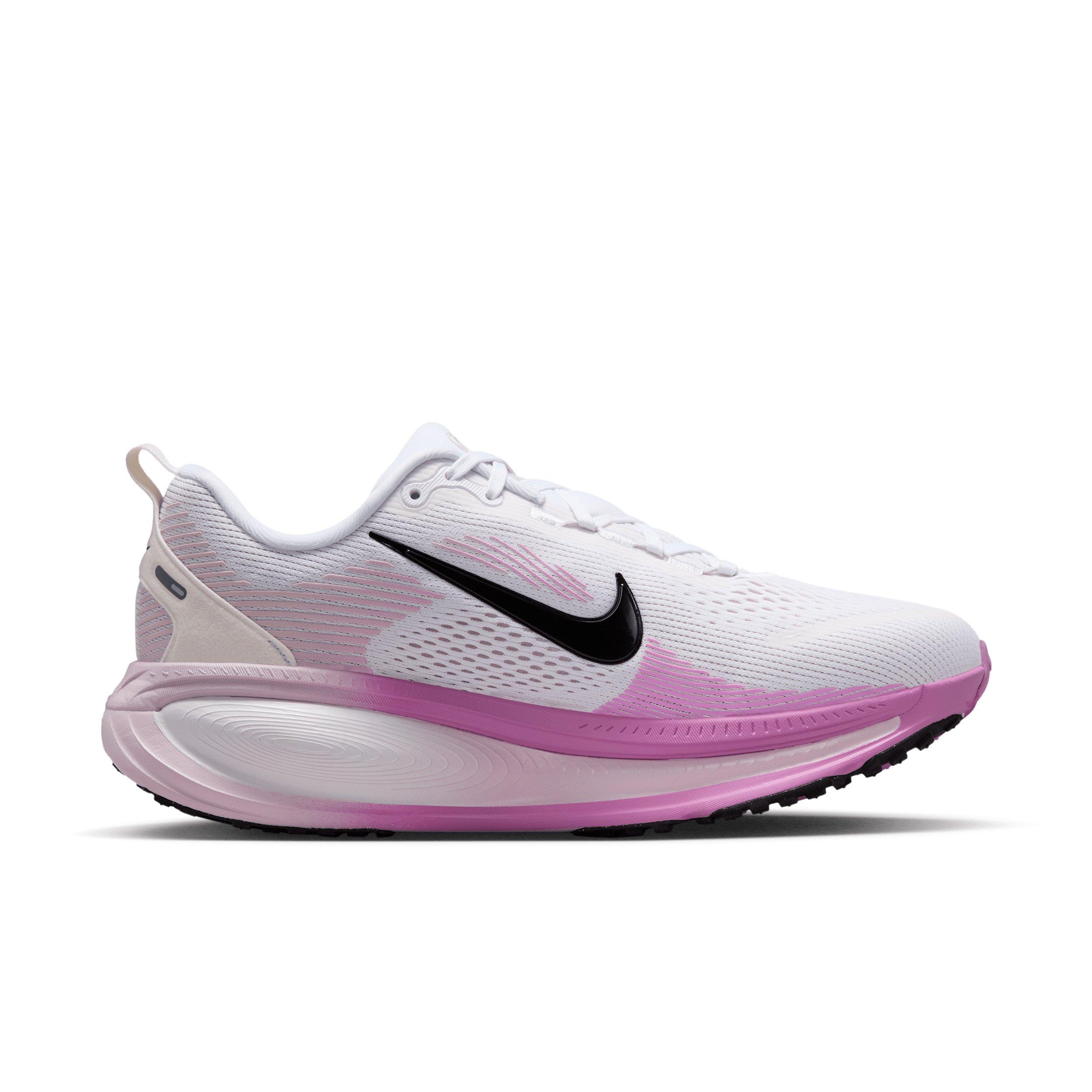 Nike Vomero 18 "White/Bleached Lilac/Light Magenta/Black" Women's Wide Running Shoe - WHITE/LILAC/LT MAGENTA/BLACK